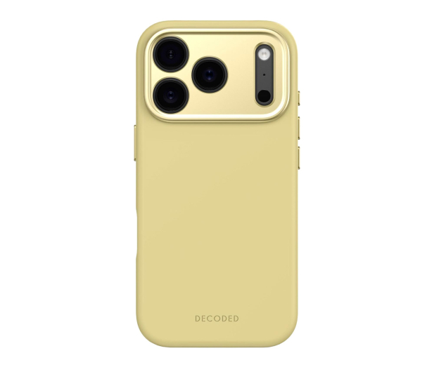 Decoded AntiMicrobial Silicone Backcover, iPhone 17 Pro , Yellow - 1359067 - zdjęcie